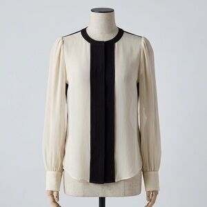 Vintage Diane Von Furstenberg Silk Chiffon Blouse, Size US 0.